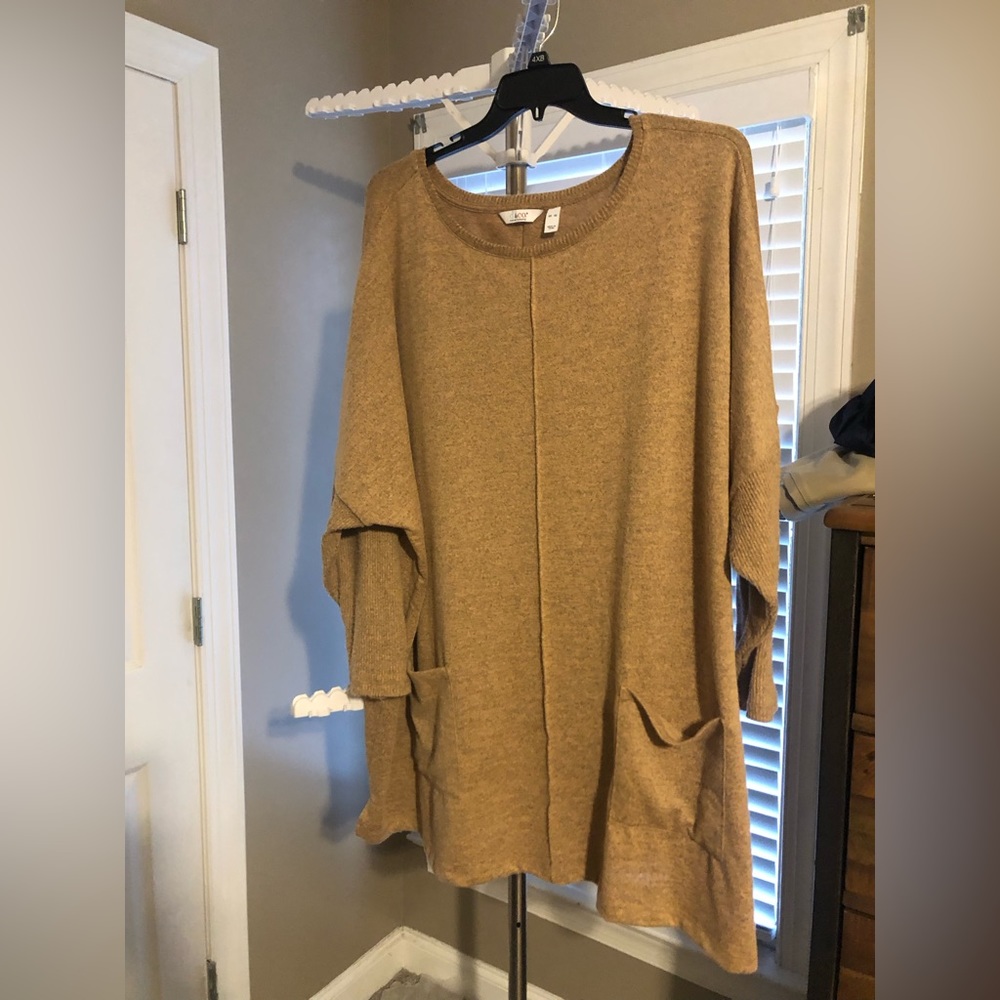 Denim & Co 4X Heavenly Jersey BoatnueckTunic